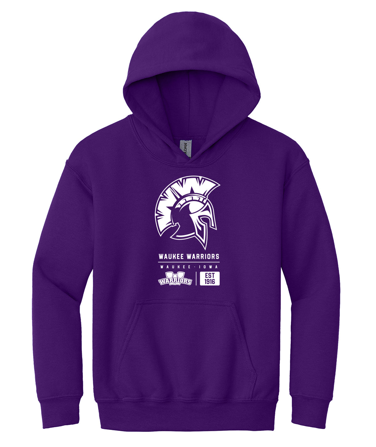 Warriors Tag Youth Hooded Sweatshirt