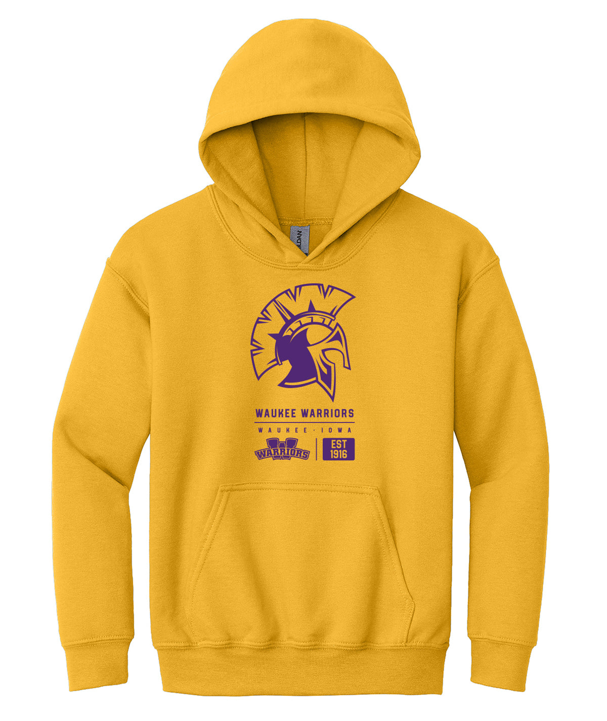 Warriors Tag Youth Hooded Sweatshirt