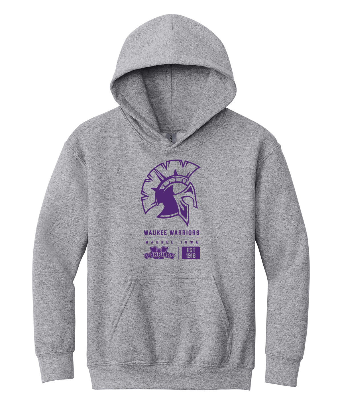 Warriors Tag Youth Hooded Sweatshirt