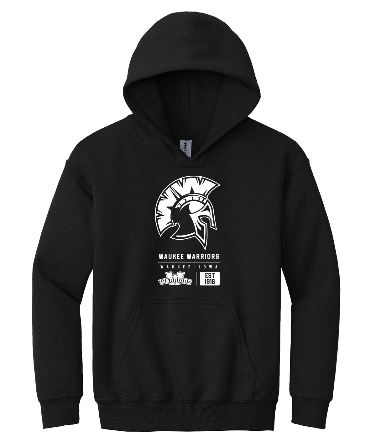 Warriors Tag Youth Hooded Sweatshirt