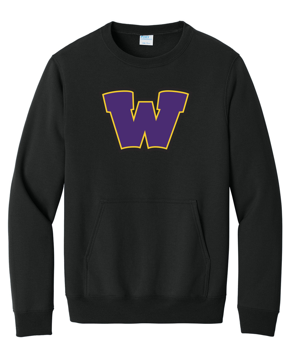 Waukee W Crewneck Pocket Sweatshirt