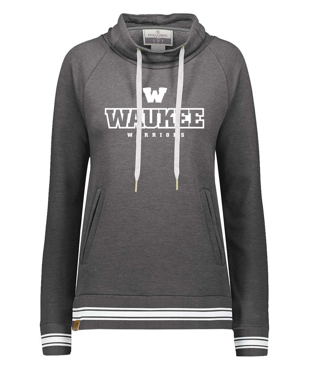 Waukee Warriors Womens Funnel Neck Sweatshirt