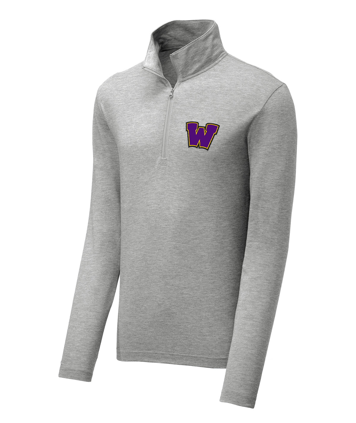 District Mens 1/4 Zip Tri-Blend Pullover