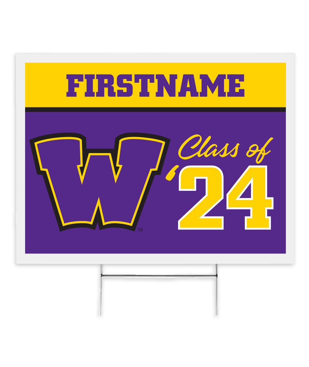 Class of 2024 Customizable Yard Sign – Waukee Letterman Locker